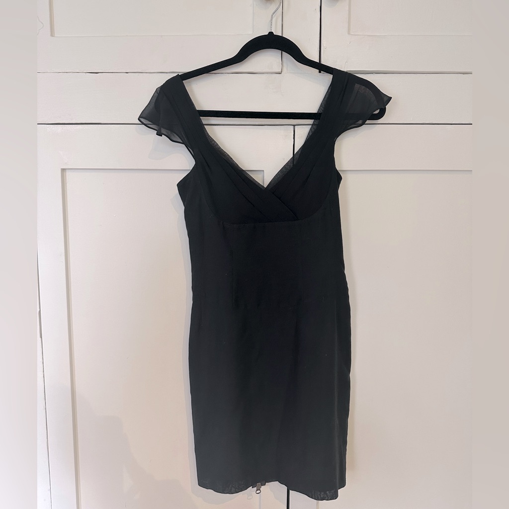 Allsaints Black Cocktail Dress - Zip Down Back